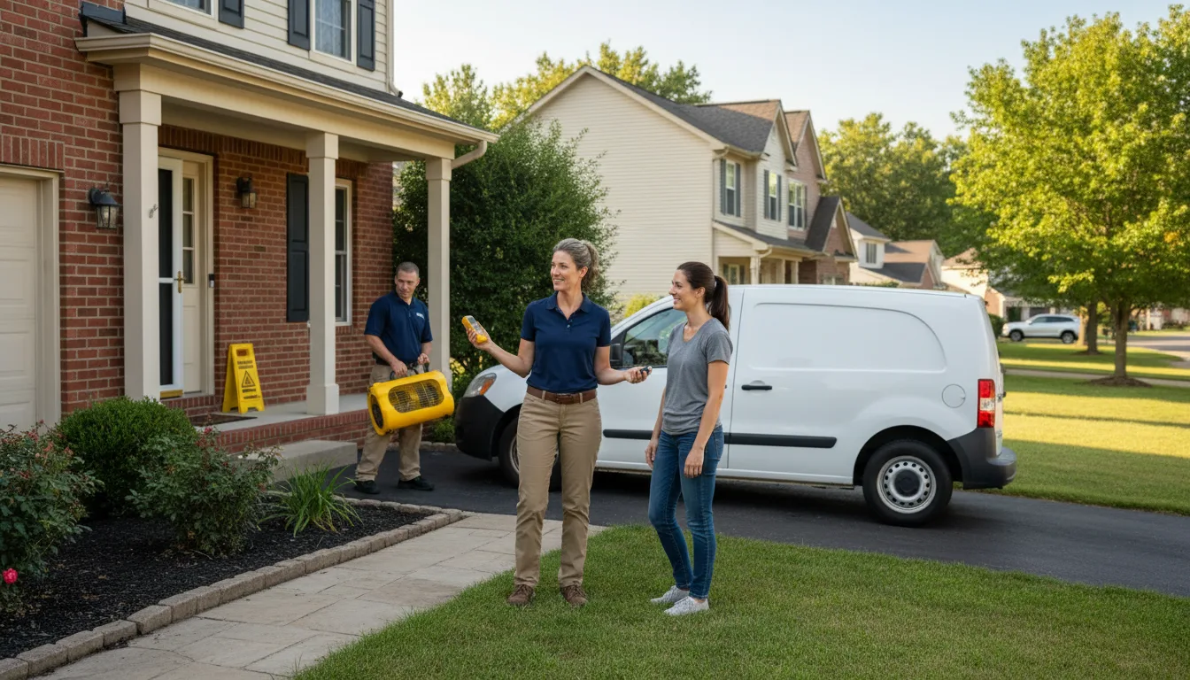 Residential water damage restoration in Stockbridge, WI
